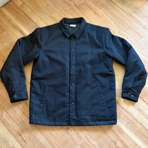 Men's Quilted Black Utility Style Jacket